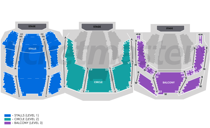 Venue seating chart for Showquest for reference only