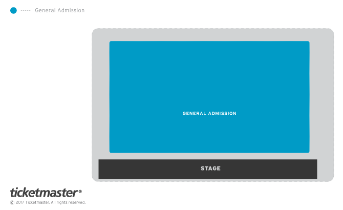 Venue seating chart for Hothouse Flowers for reference only
