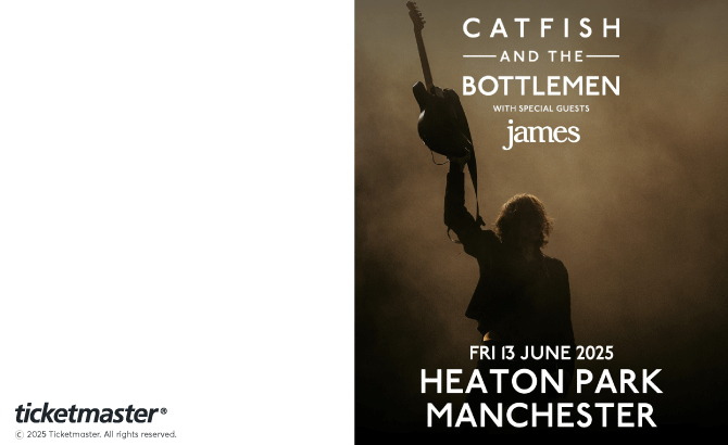 Venue seating chart for Catfish and the Bottlemen for reference only